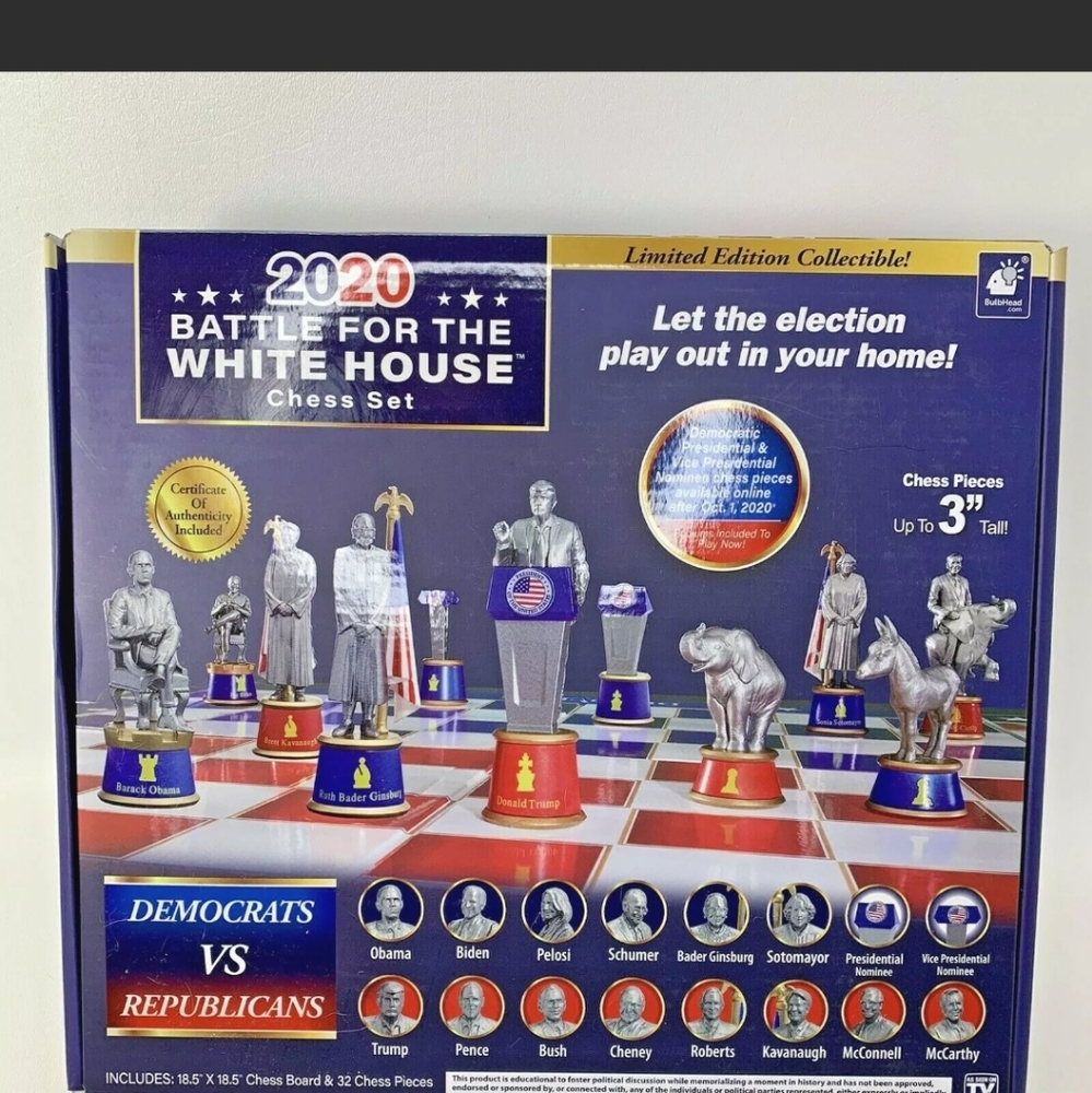 2020 RACE TO THE WHITE HOUSE CHESS SET